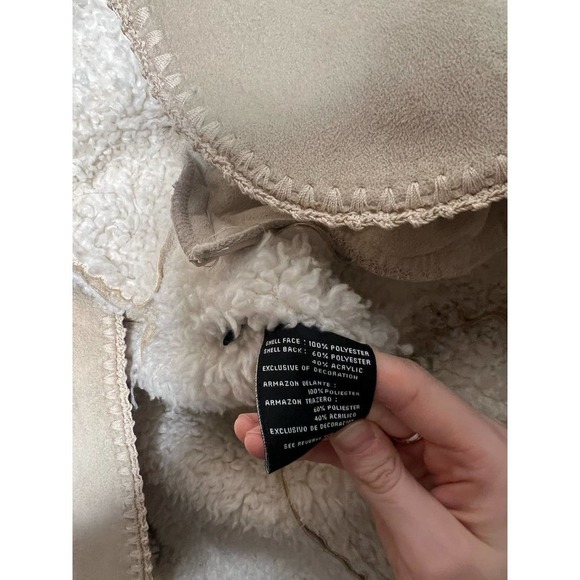 Unlisted by Kenneth Cole Cream Sherpa Coat - Picture 6 of 8